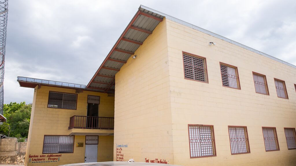 One of the 30 new Compassion centres built after the earthquake to international seismic standards